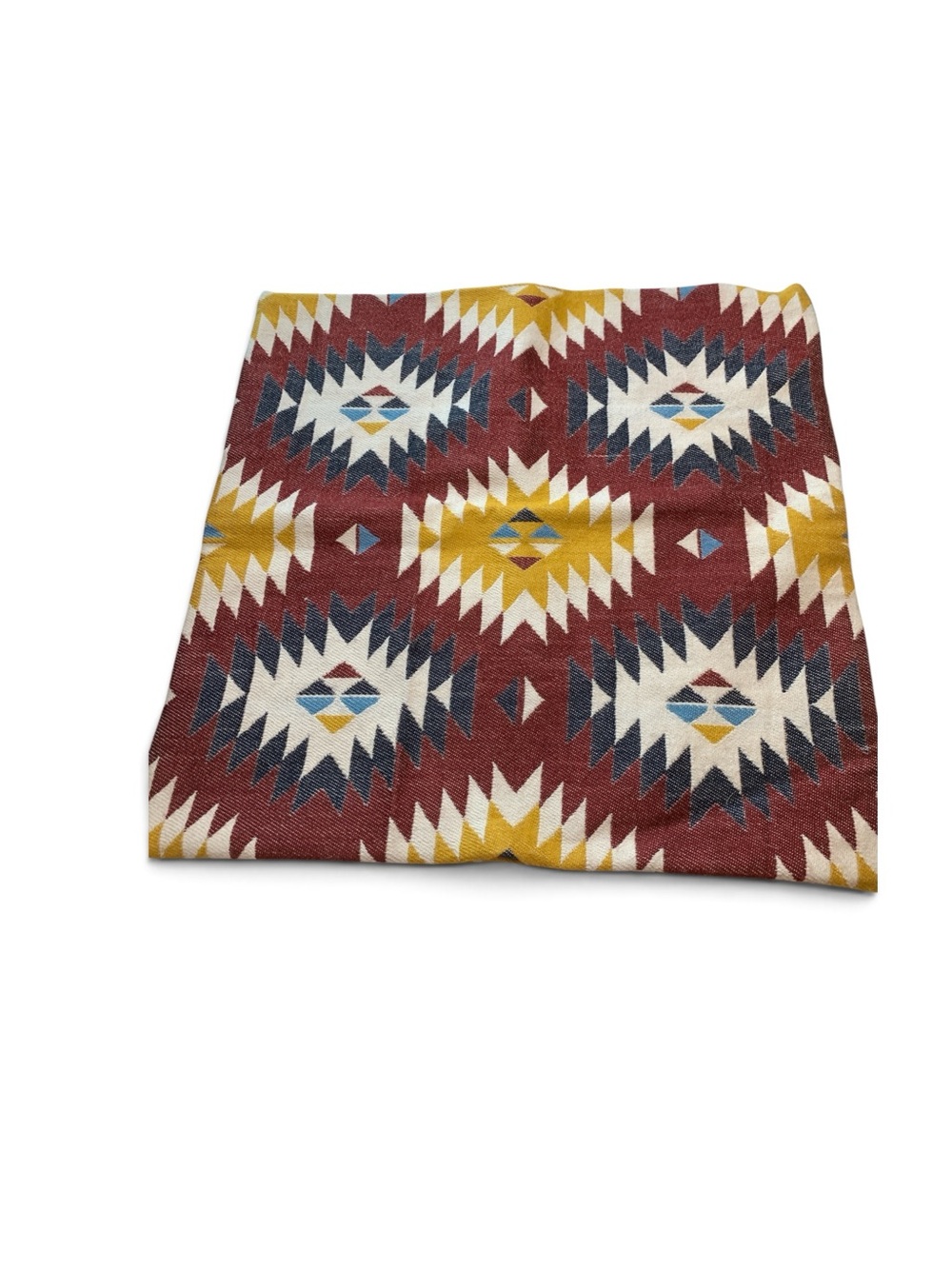 IKEA FRANSINE NWOT Geometric Aztec Cushion Cover , Wool Blend, 20” by 20”